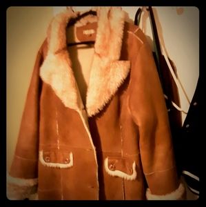 Wilson's leather womens coat faux fur lining